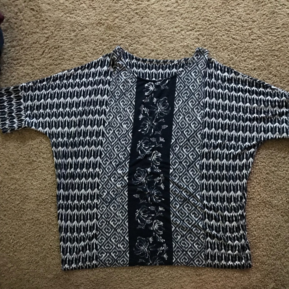 Mixed Print Dolman - Leggings Material